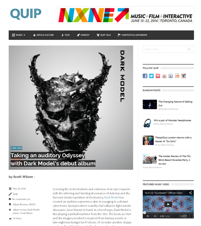 Dark Model on Quip Magazine_0518
