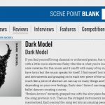 Dark Model on Scene Point Blank