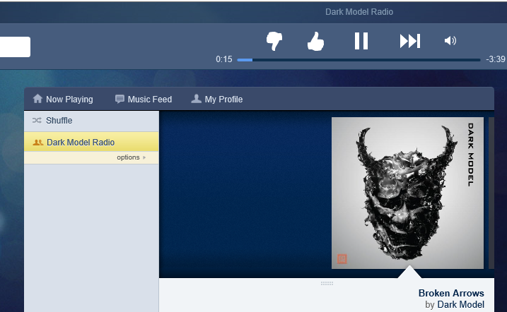 Dark Model on Pandora
